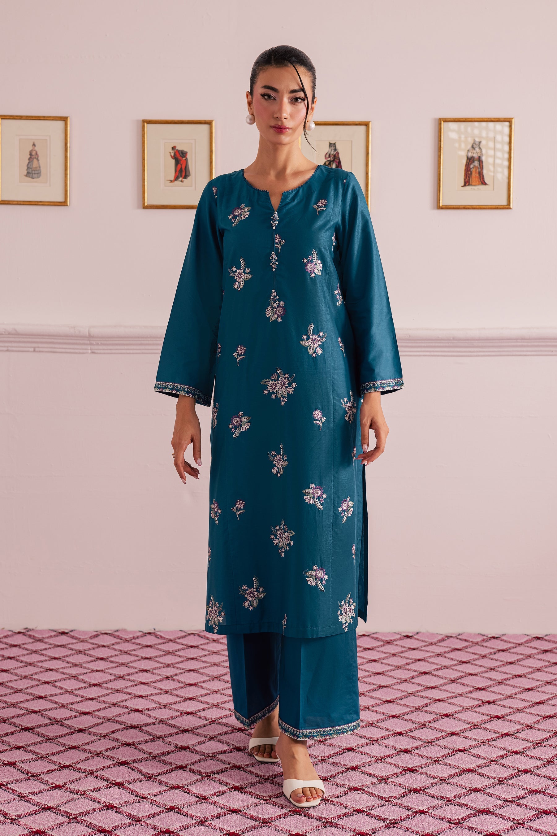 Kasak - 2Pc Embroidered Dress