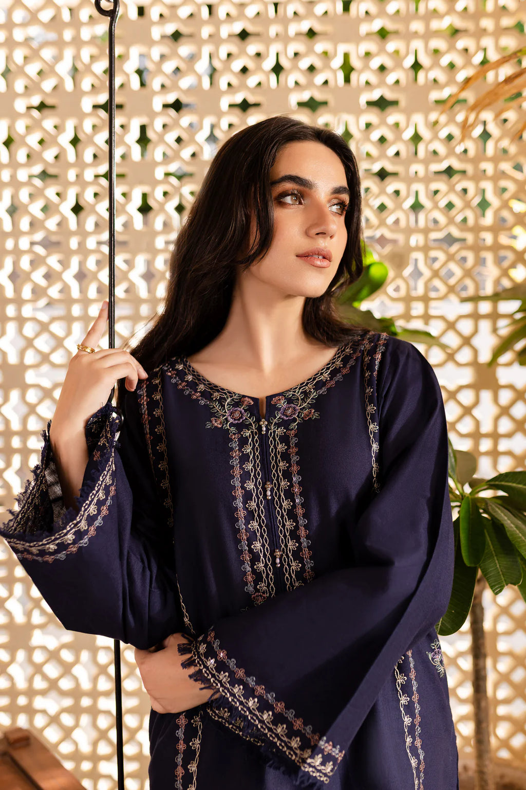 Midnight - 2Pc Embroidered Dress