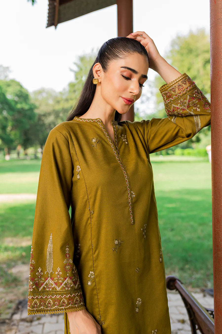 Bonsai - 2Pc Embroidered Dress