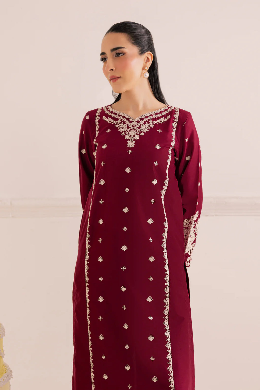 Zarqun - 2Pc Embroidered Dress