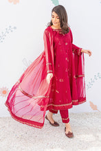 Load image into Gallery viewer, Reddish Maroon 2PC-Embroidered Stitched Outfit
