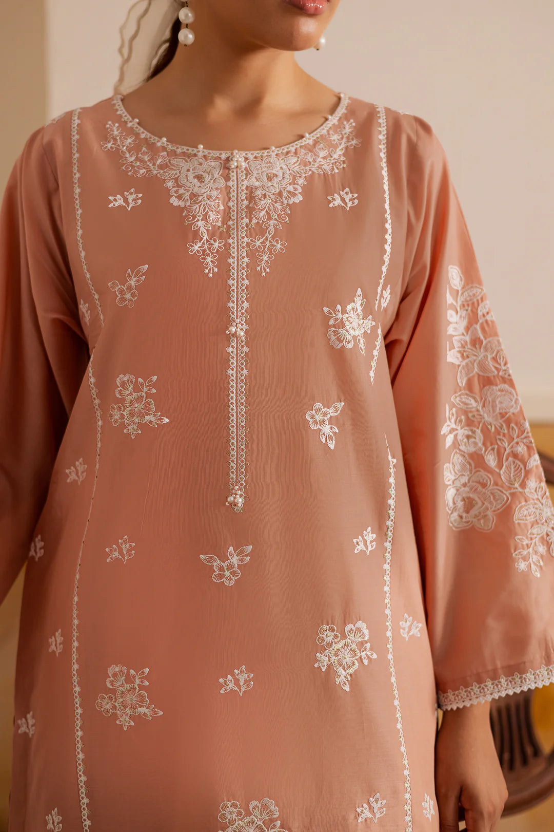 Citrine - 2Pc Embroidered Dress