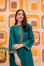 Load image into Gallery viewer, Aqua 2PC Embroidered Stitched Outfit
