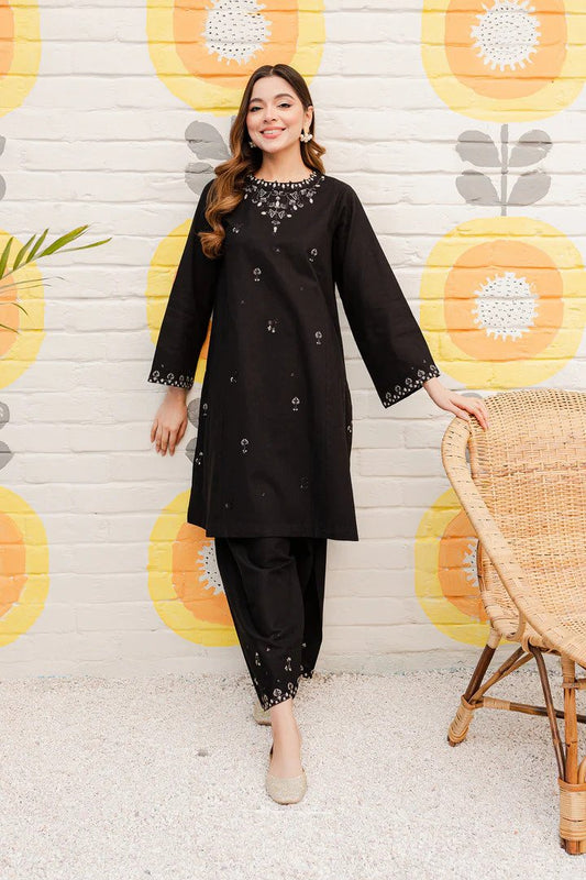 OBSIDIAN 2PC  Stuff  Embroidered Stitched Outfit