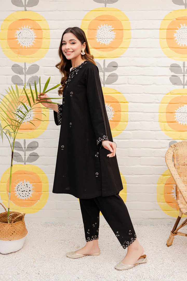OBSIDIAN 2PC  Stuff  Embroidered Stitched Outfit