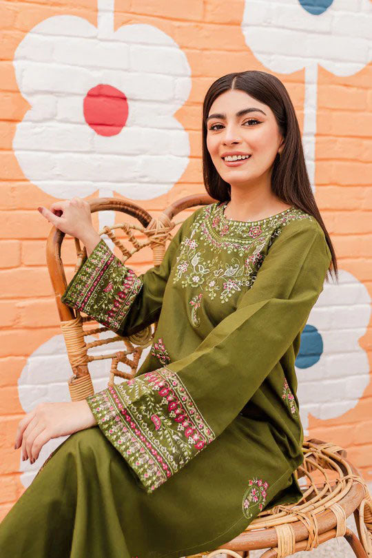 Hina - 2Pc Embroidered Dress