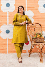 Load image into Gallery viewer, Kashmala 2PC-Cotton Stuff Embroidered Stitched Outfit
