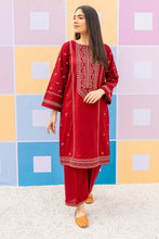 Load image into Gallery viewer, Arushi Red-2PC- Embroidered Stitched Outfit
