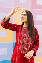 Load image into Gallery viewer, Arushi Red 01 PC-Cotton Stuff Embroidered Stitched Outfit
