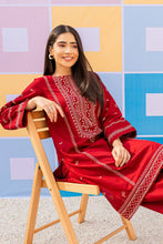 Load image into Gallery viewer, Arushi Red 01 PC-Cotton Stuff Embroidered Stitched Outfit
